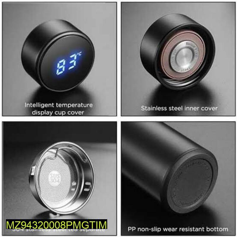 Smart Thermos Water Bottle With LED Digital Temperature Display, 500ML