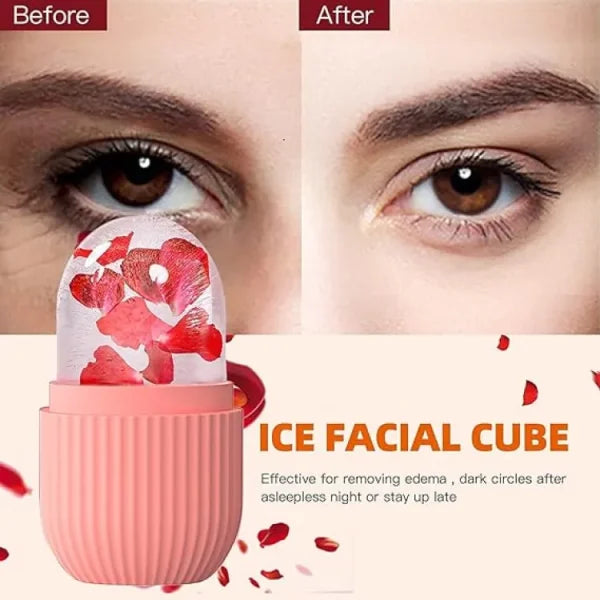 Silicone Cube Tray Shape Face Facial Ice Roller